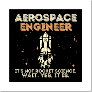 Aerospace Engineer Rocket Science Posters and Art